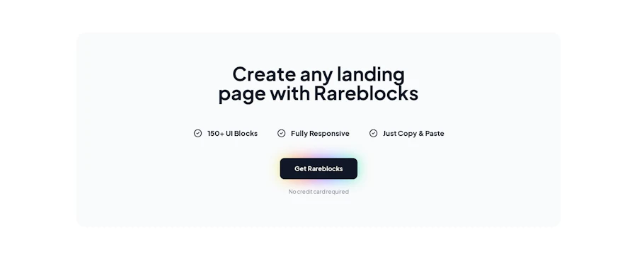 Call To Action component screenshot