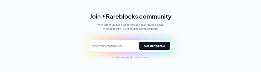 Call To Action component screenshot