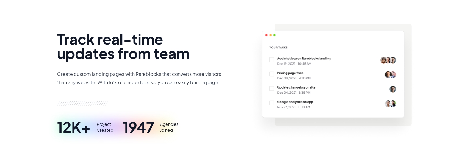 Feature component screenshot