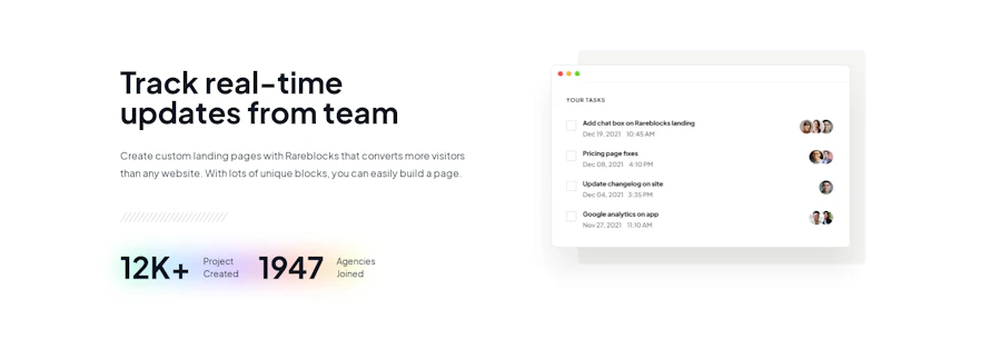 Feature component screenshot