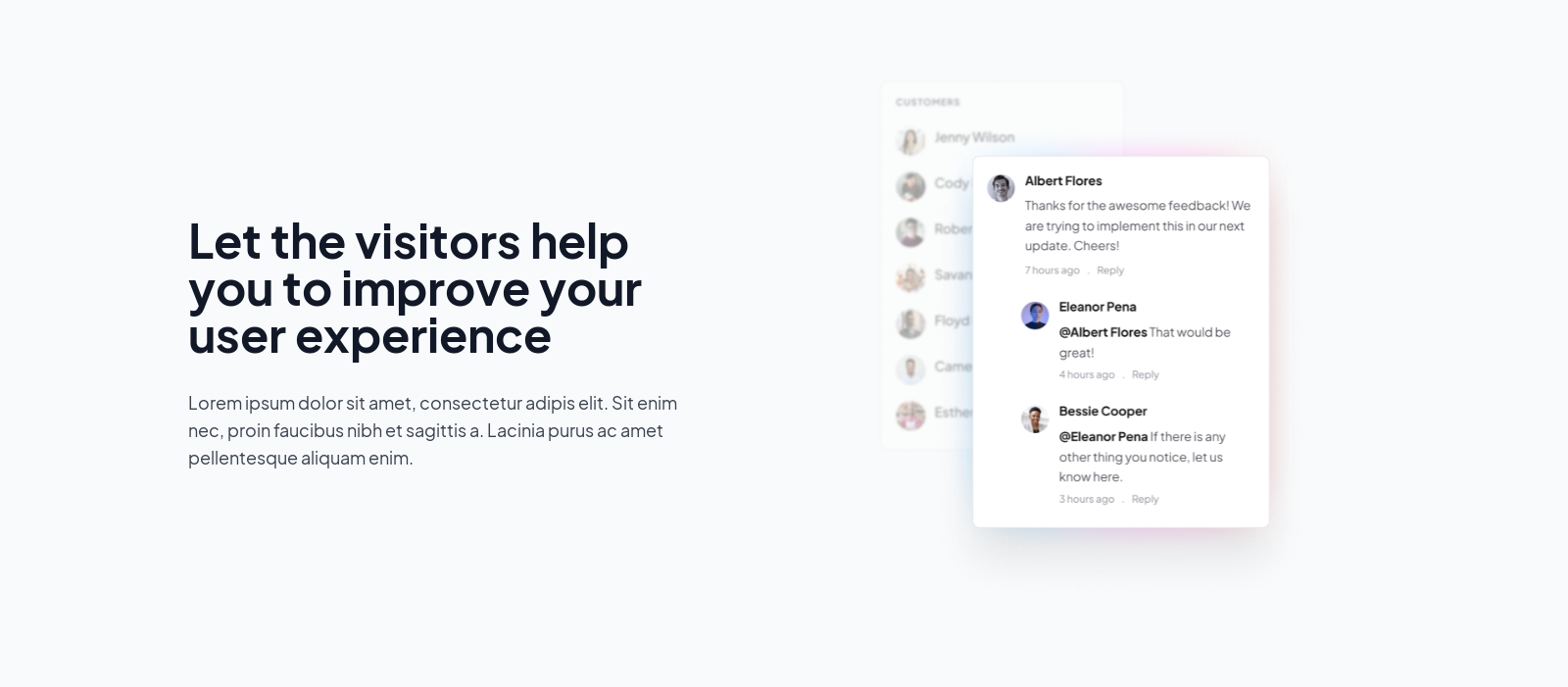 Feature component screenshot
