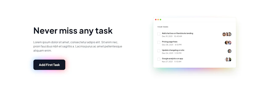 Feature component screenshot