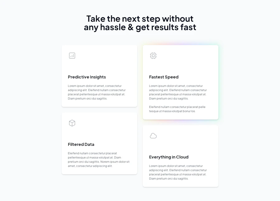 Feature component screenshot