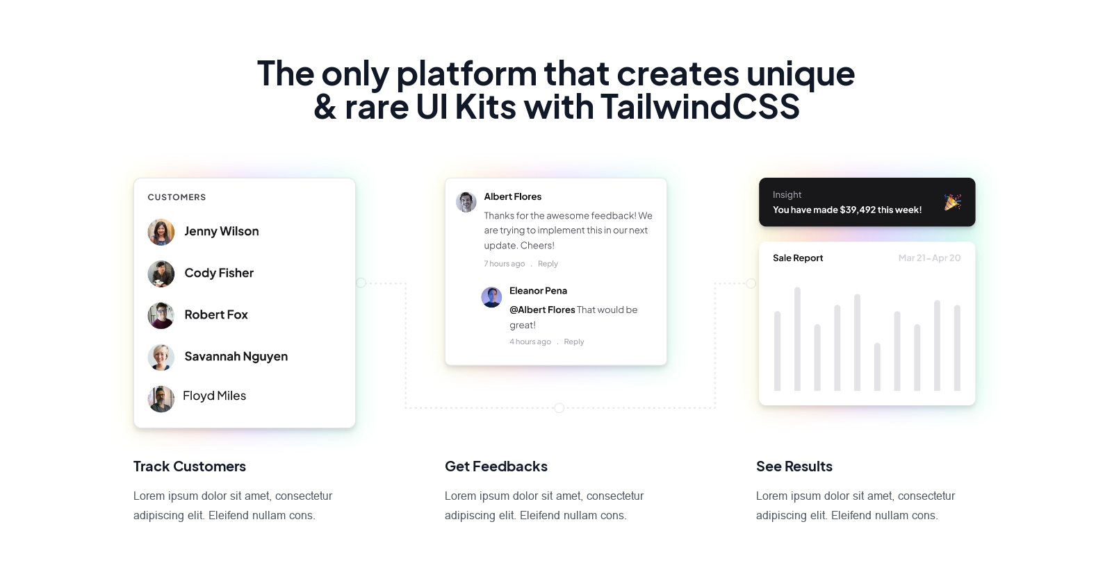 Steps component screenshot