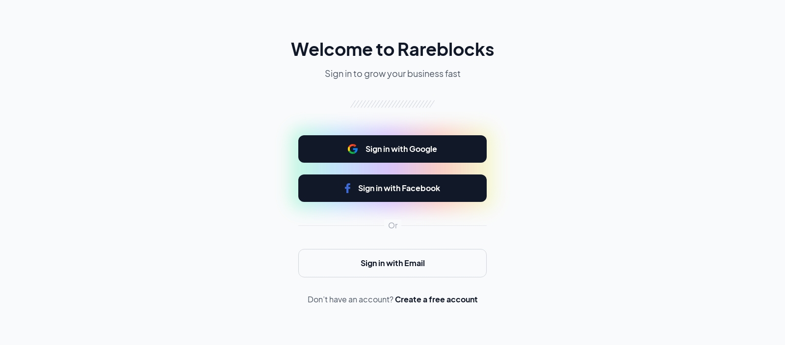 Signin component screenshot