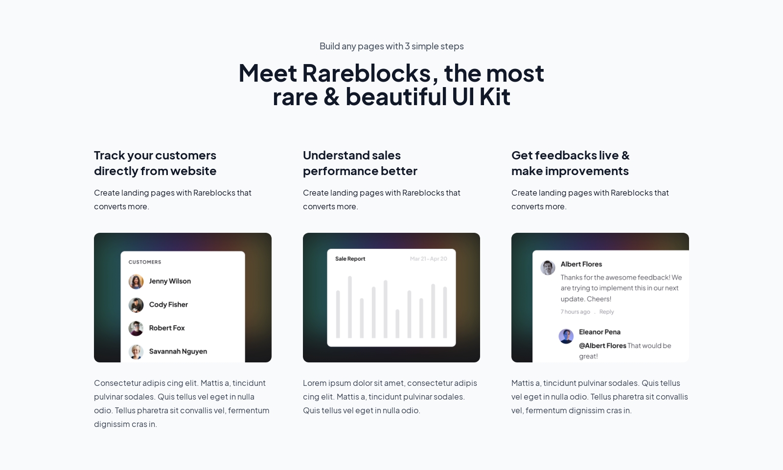 Feature component screenshot