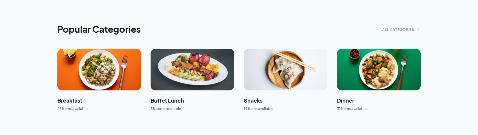 Categories component screenshot