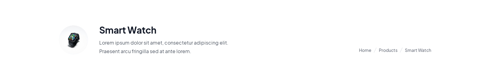 Page Header component screenshot