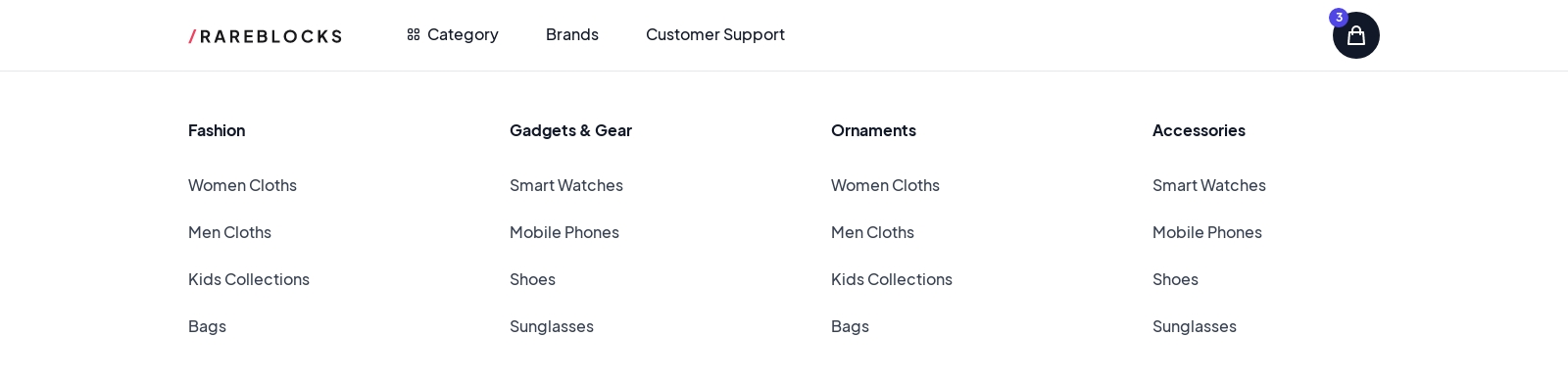 Navigation component screenshot