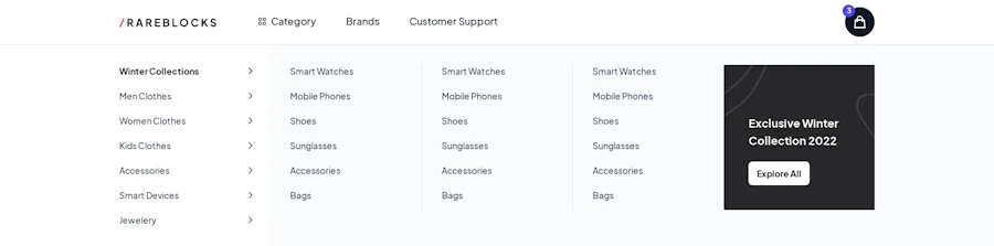 Navigation component screenshot