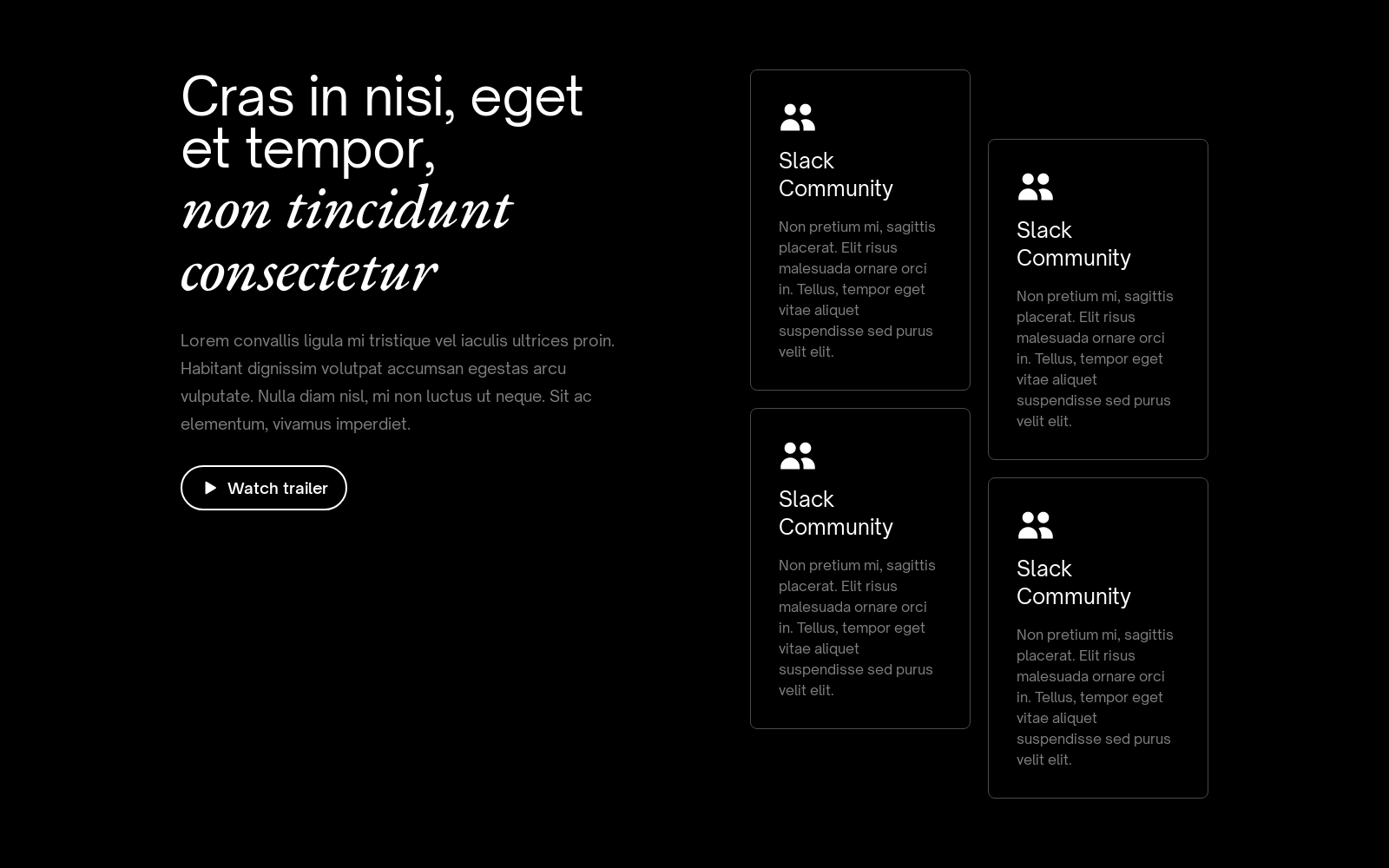 Feature component screenshot