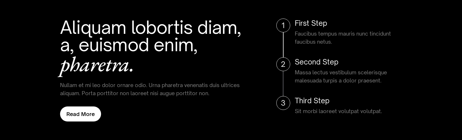 Steps component screenshot