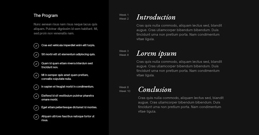 Program component screenshot