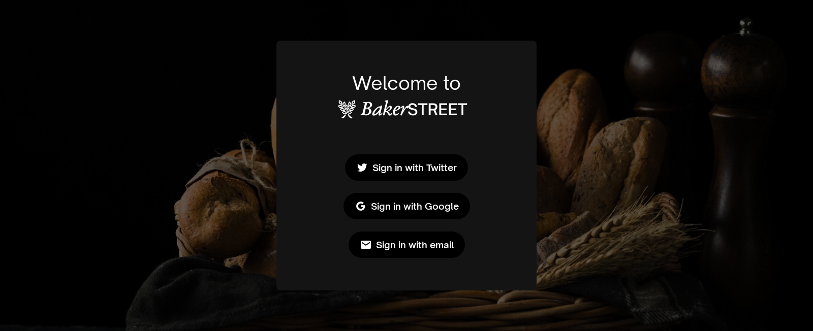 Signin component screenshot