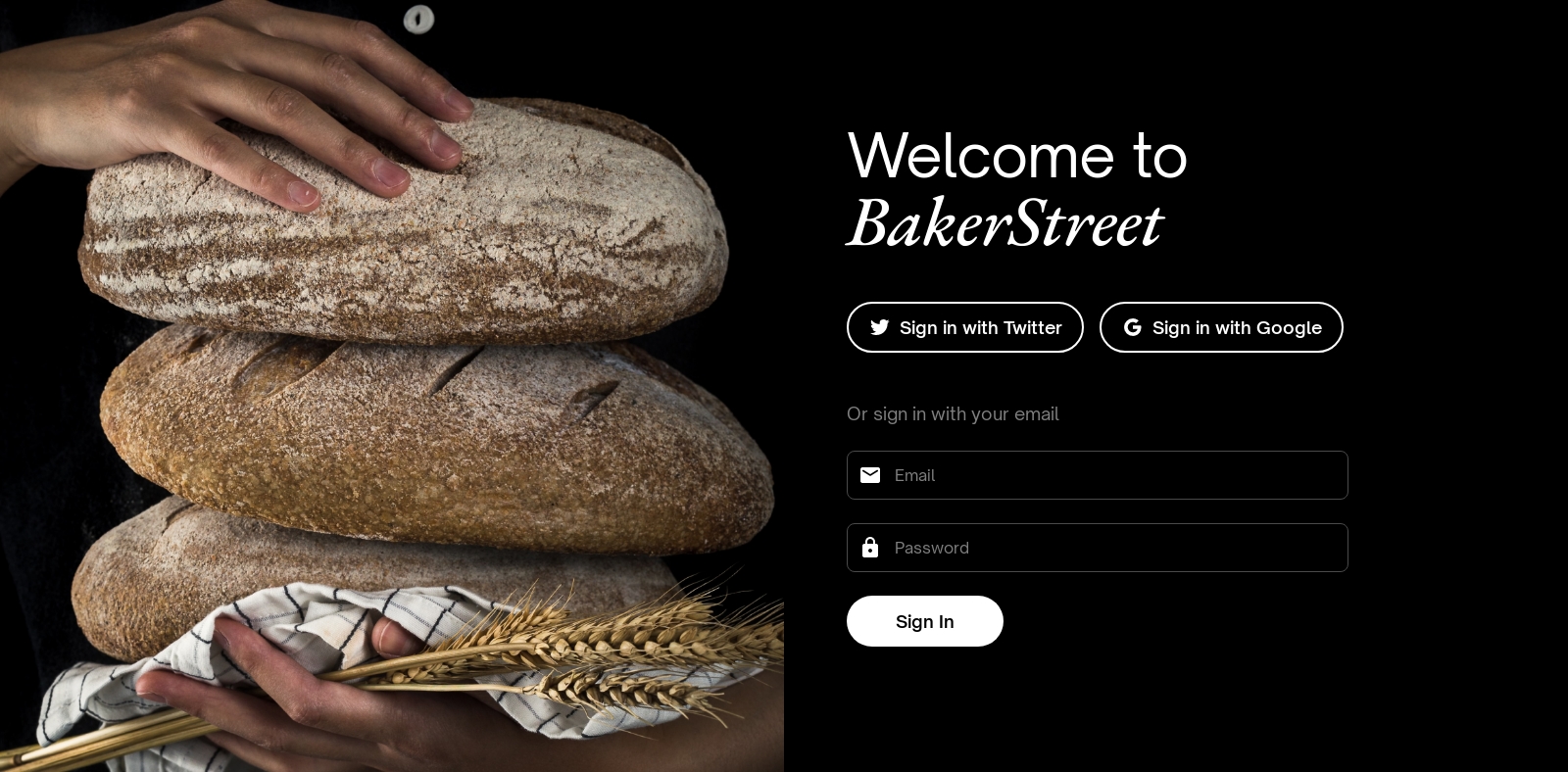 Signin component screenshot