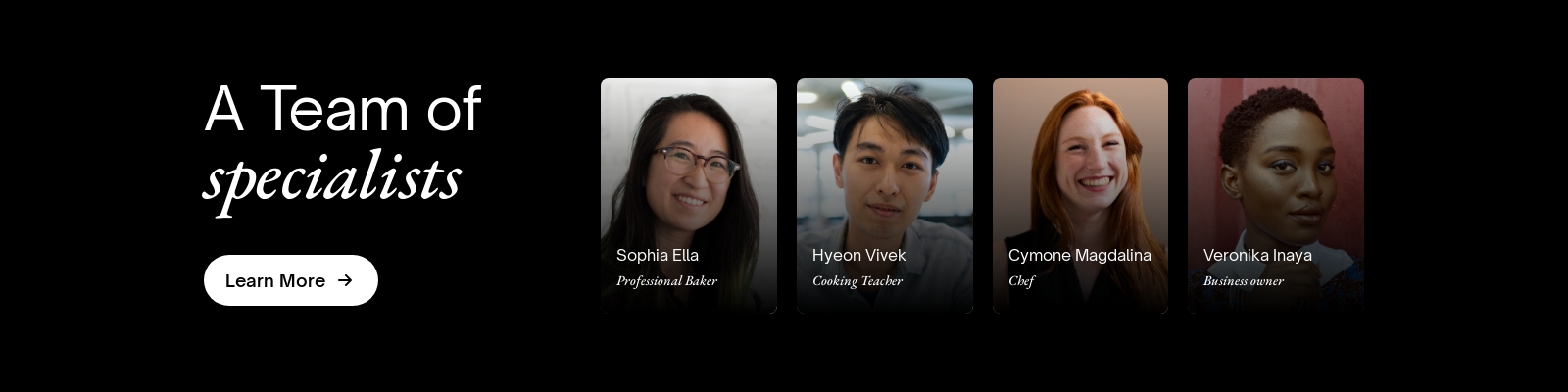 Team component screenshot