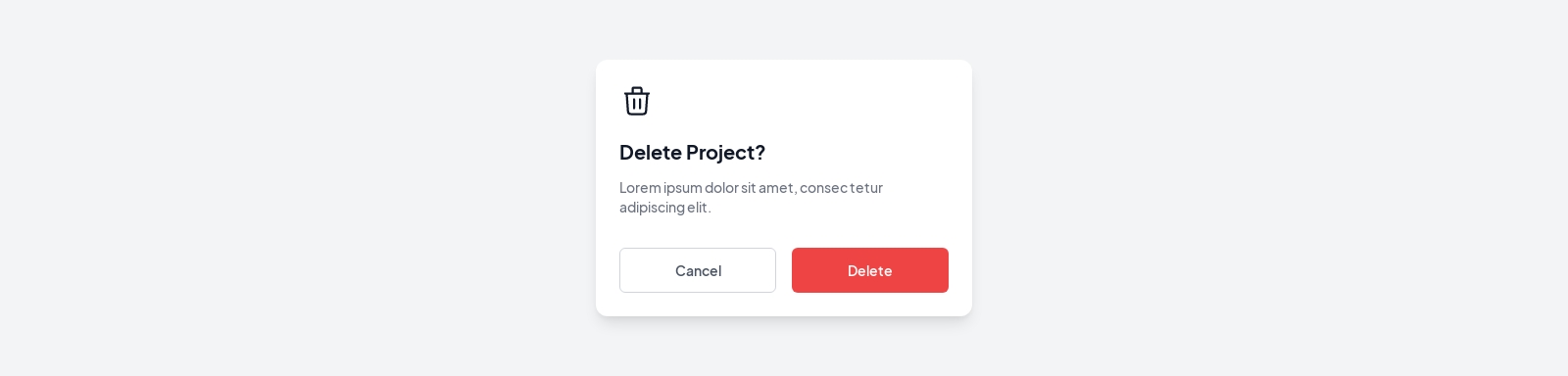 Modal component screenshot