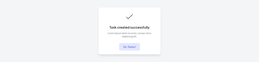 Modal component screenshot