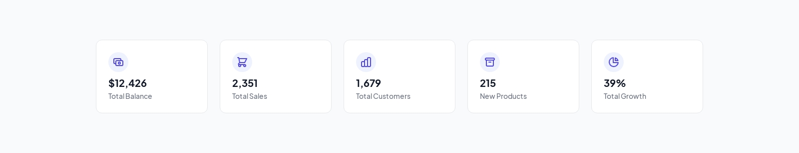 Data Stats component screenshot