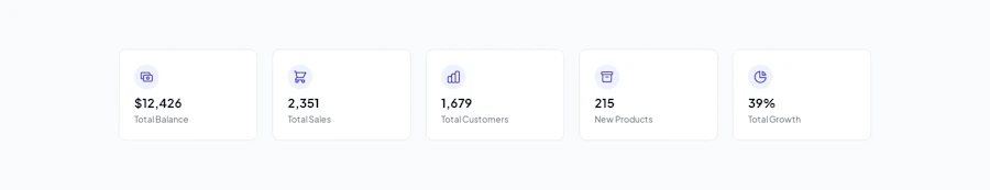 Data Stats component screenshot