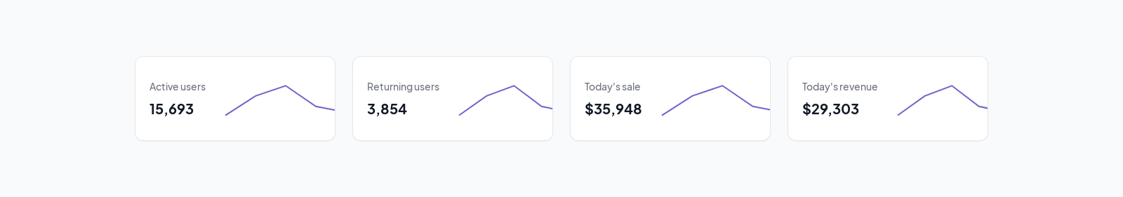 Data Stats component screenshot
