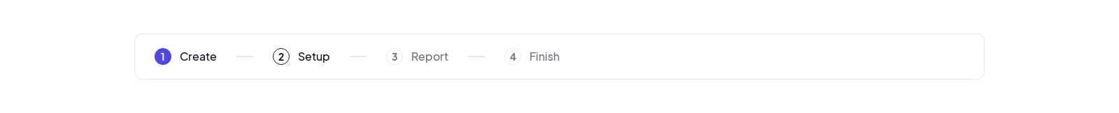 Dashboard Steps component screenshot