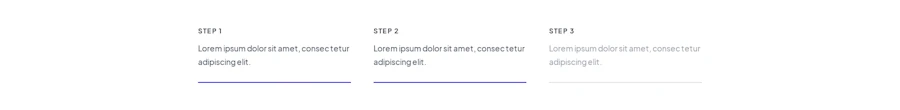 Dashboard Steps component screenshot
