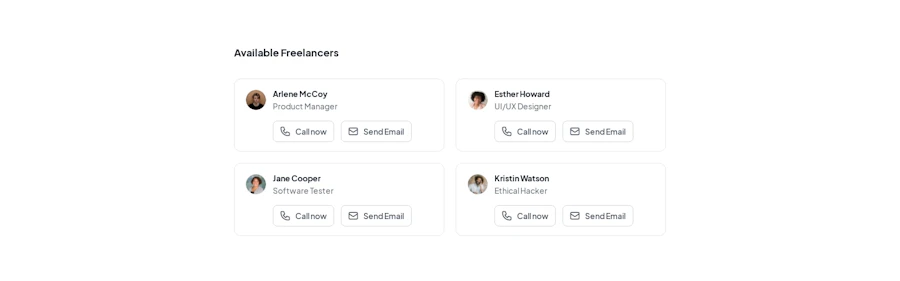 Table Grid component screenshot