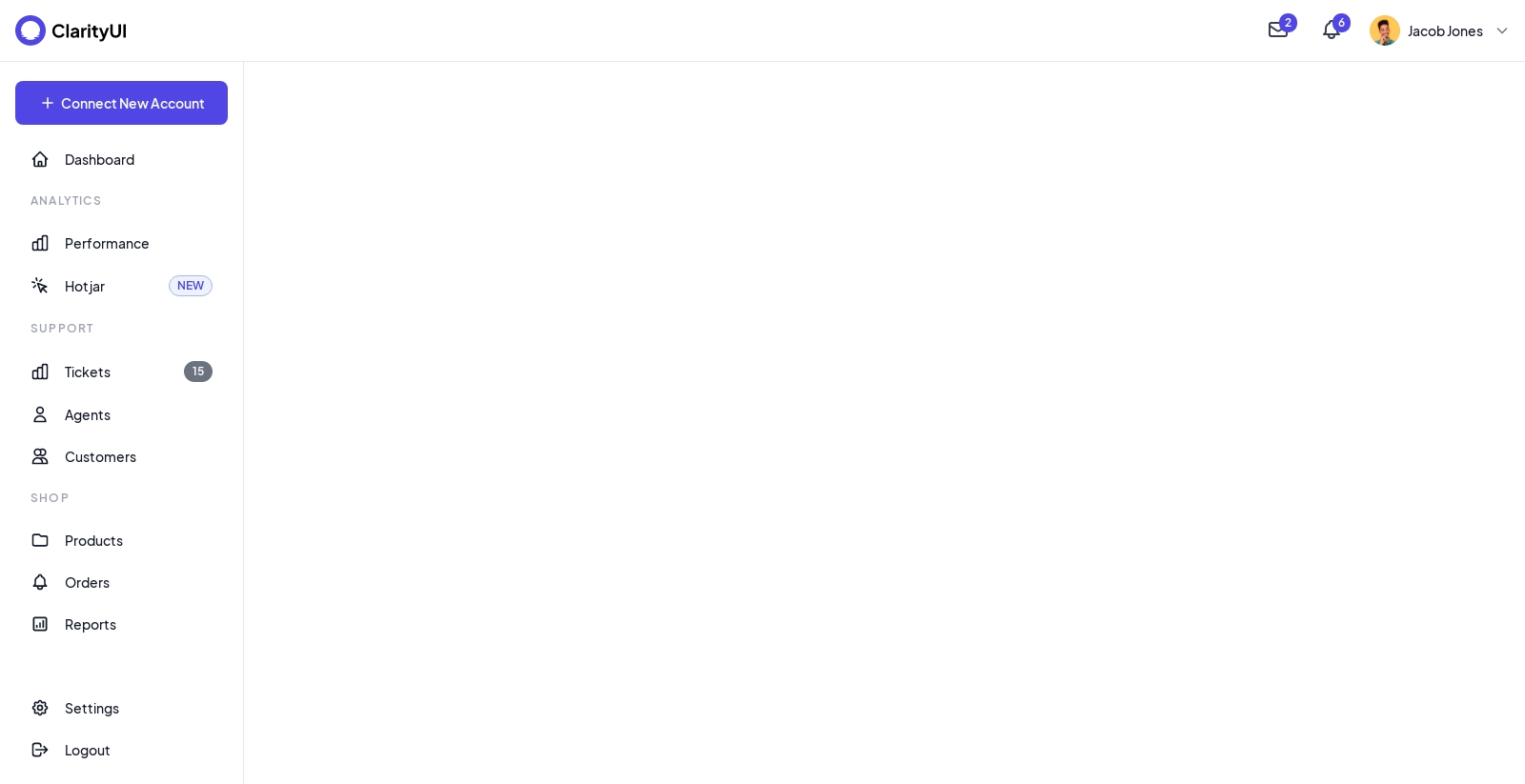 Vertical Menu component screenshot