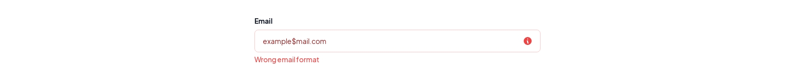 Text Input component screenshot