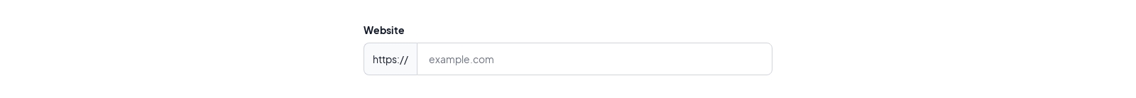 Text Input component screenshot