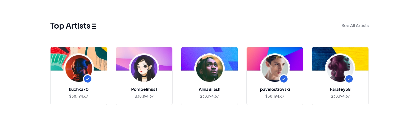 Authors component screenshot