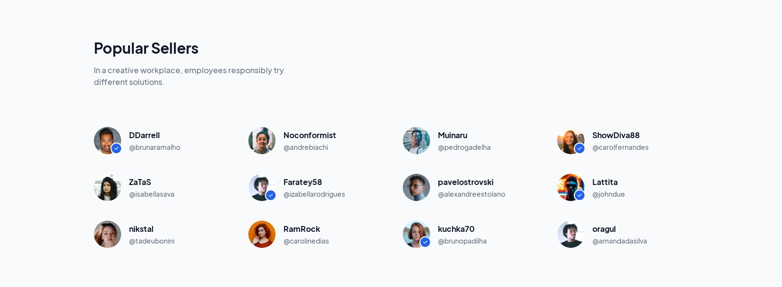 Authors component screenshot