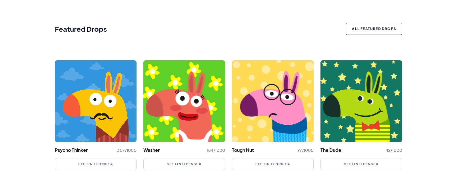Featured Drops component screenshot