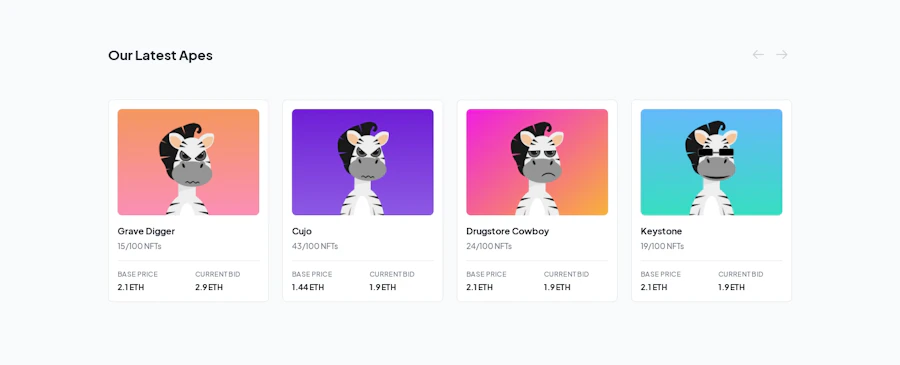Featured Drops component screenshot
