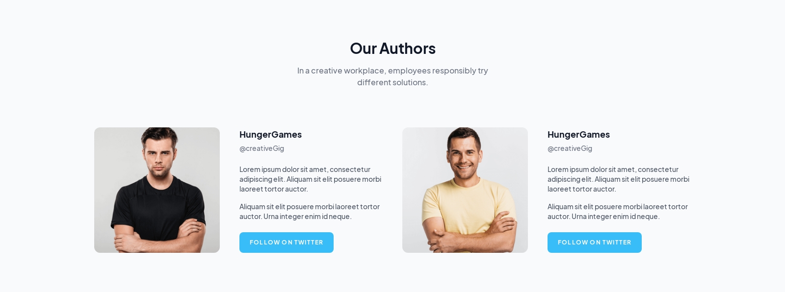 Authors component screenshot
