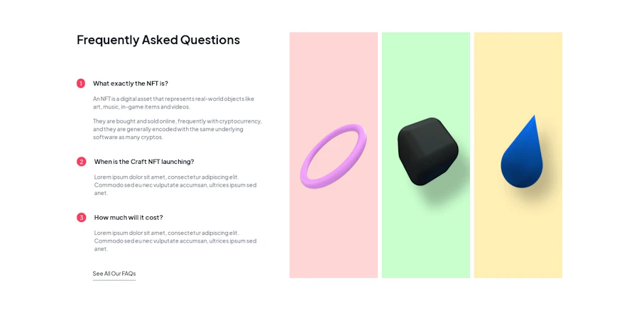 Faq component screenshot