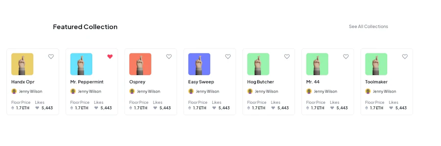 Featured Drops component screenshot