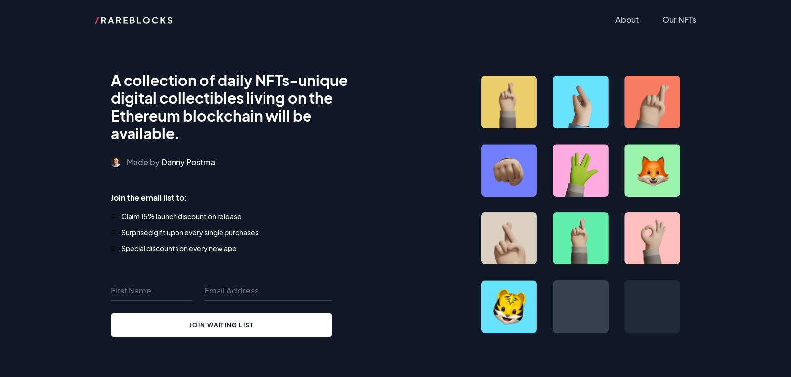 Nft Hero component screenshot