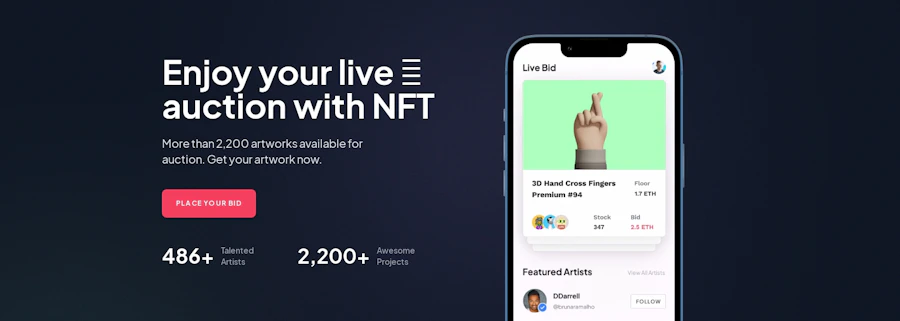 Nft Hero component screenshot
