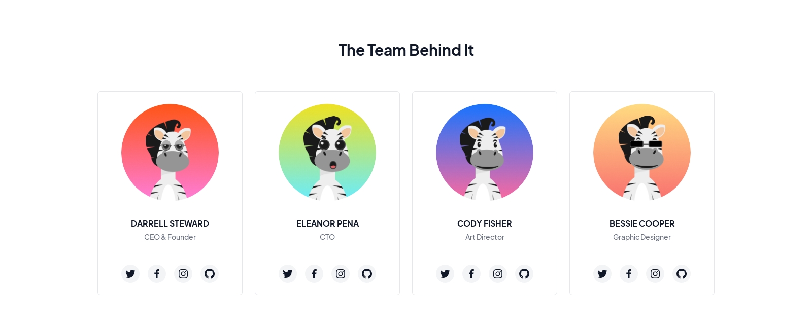Nft Team component screenshot