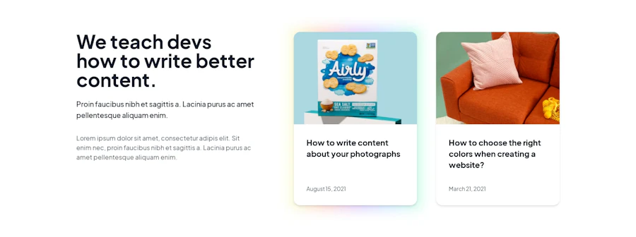 Blog Items component screenshot