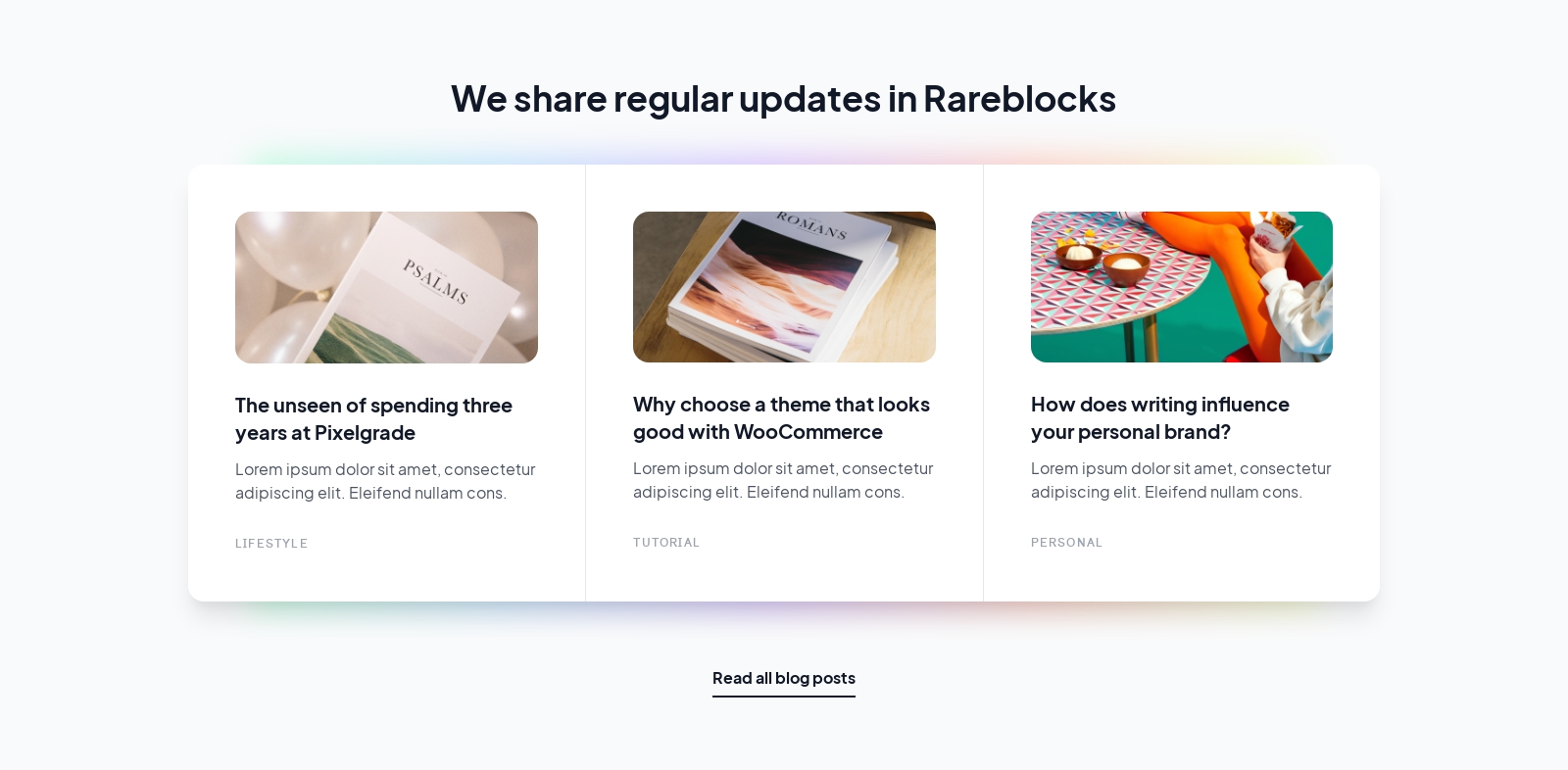 Blog Items component screenshot