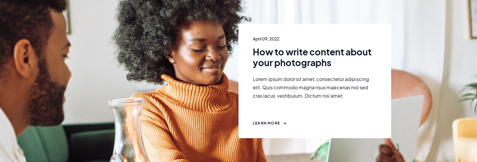 Blog Featured component screenshot