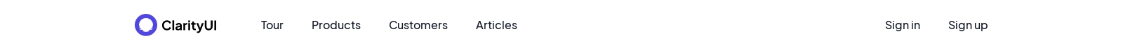 Header component screenshot