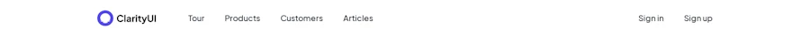 Header component screenshot