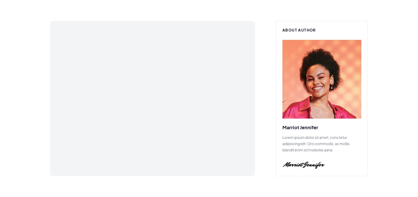 Blog Sidebar component screenshot
