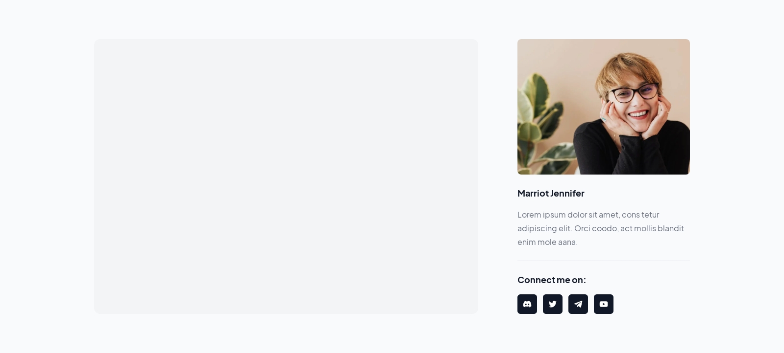 Blog Sidebar component screenshot