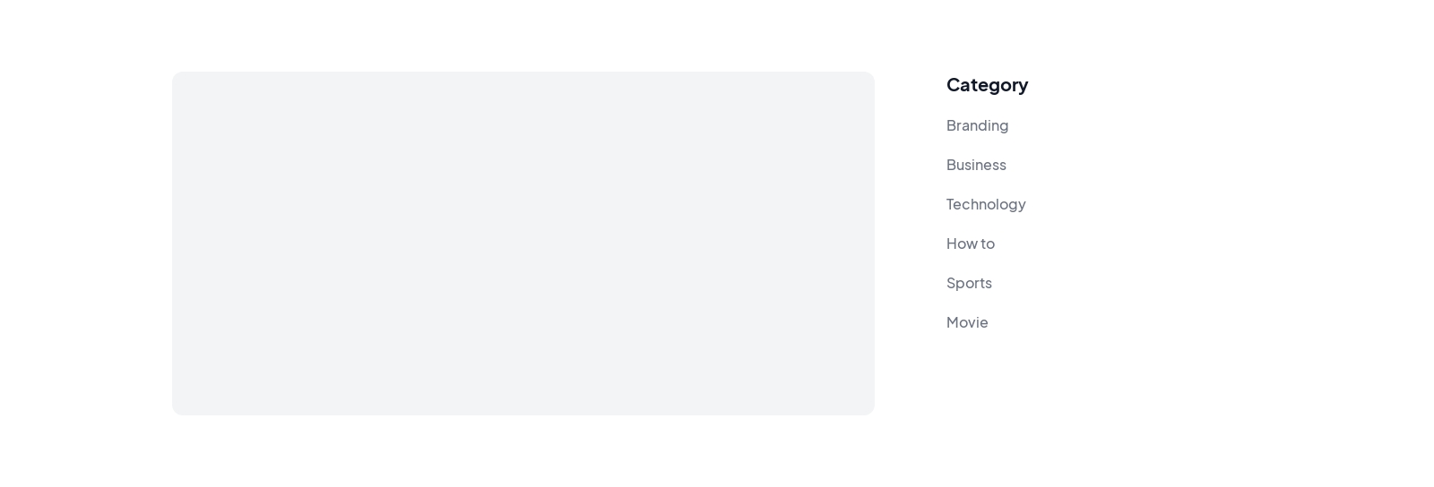 Blog Sidebar component screenshot