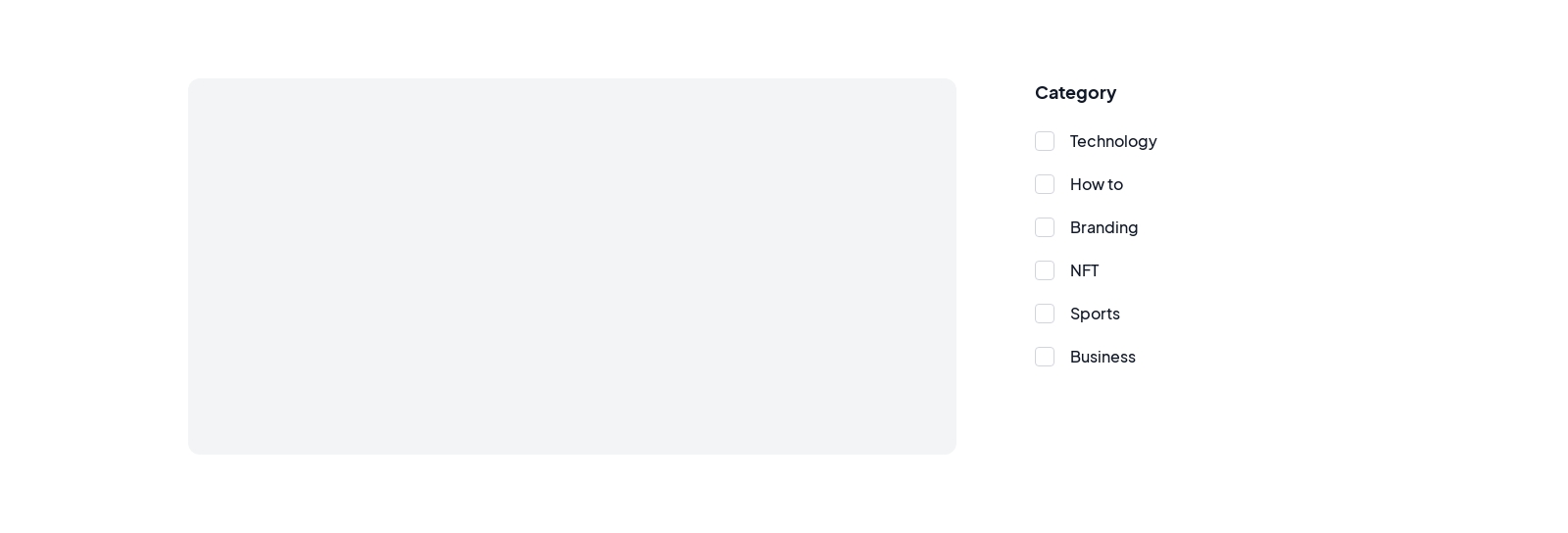 Blog Sidebar component screenshot